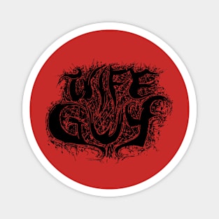 Death Metal Wife Guy (Black Print) Magnet